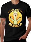 Happy Alpaca Graphic T-Shirt
