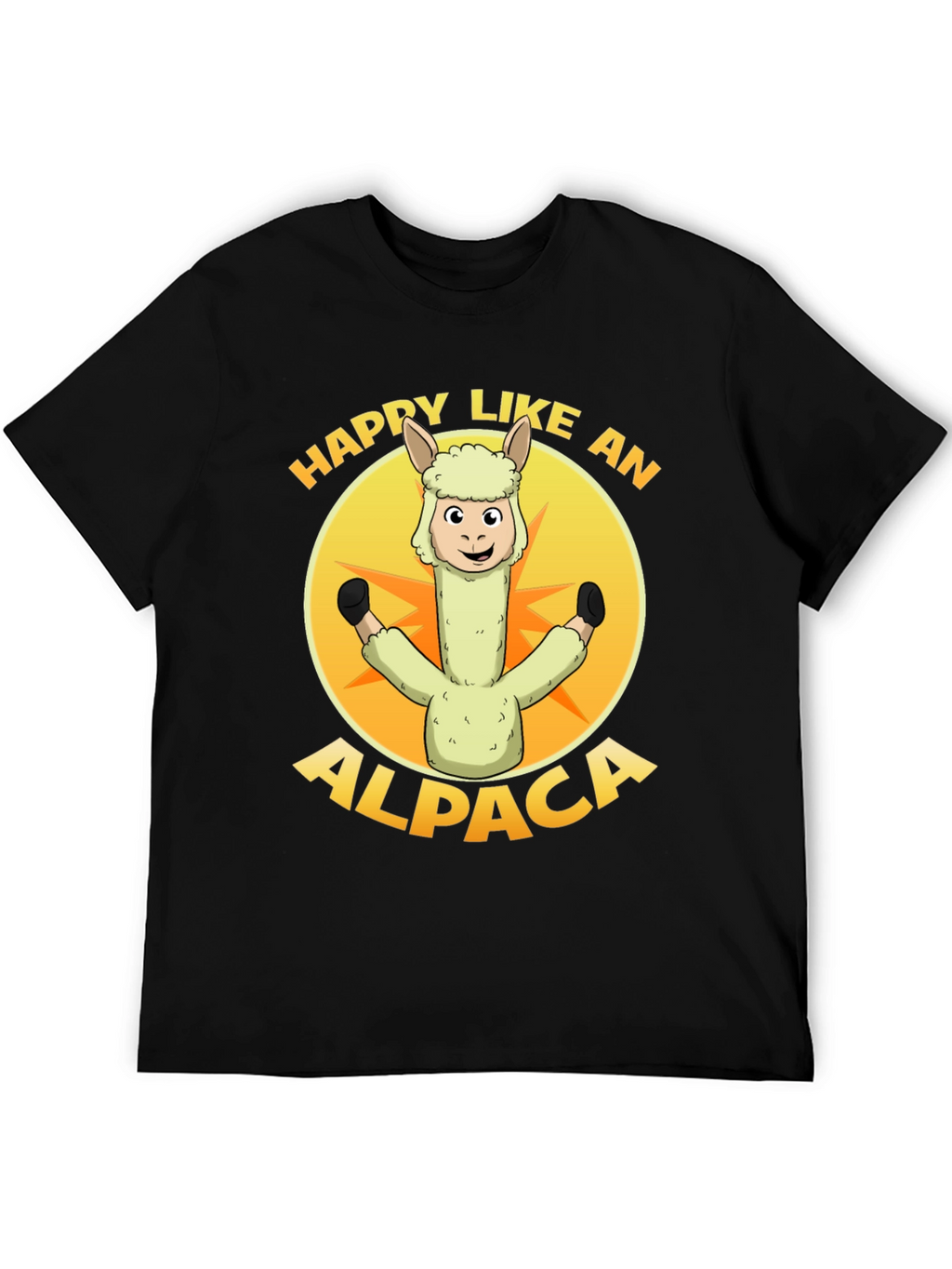 Happy Alpaca Graphic T-Shirt