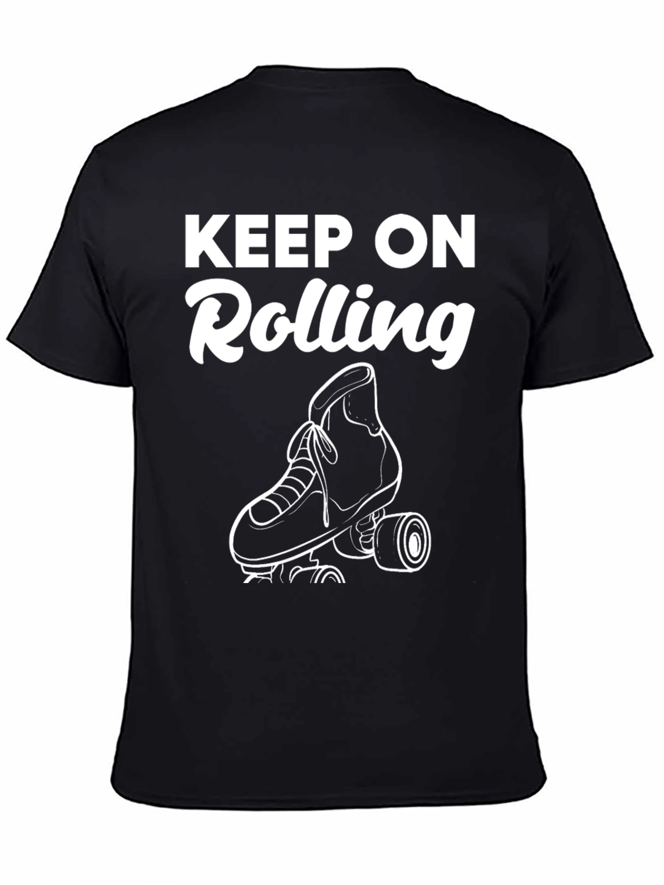 Keep On Rolling Graphic Tee - Black