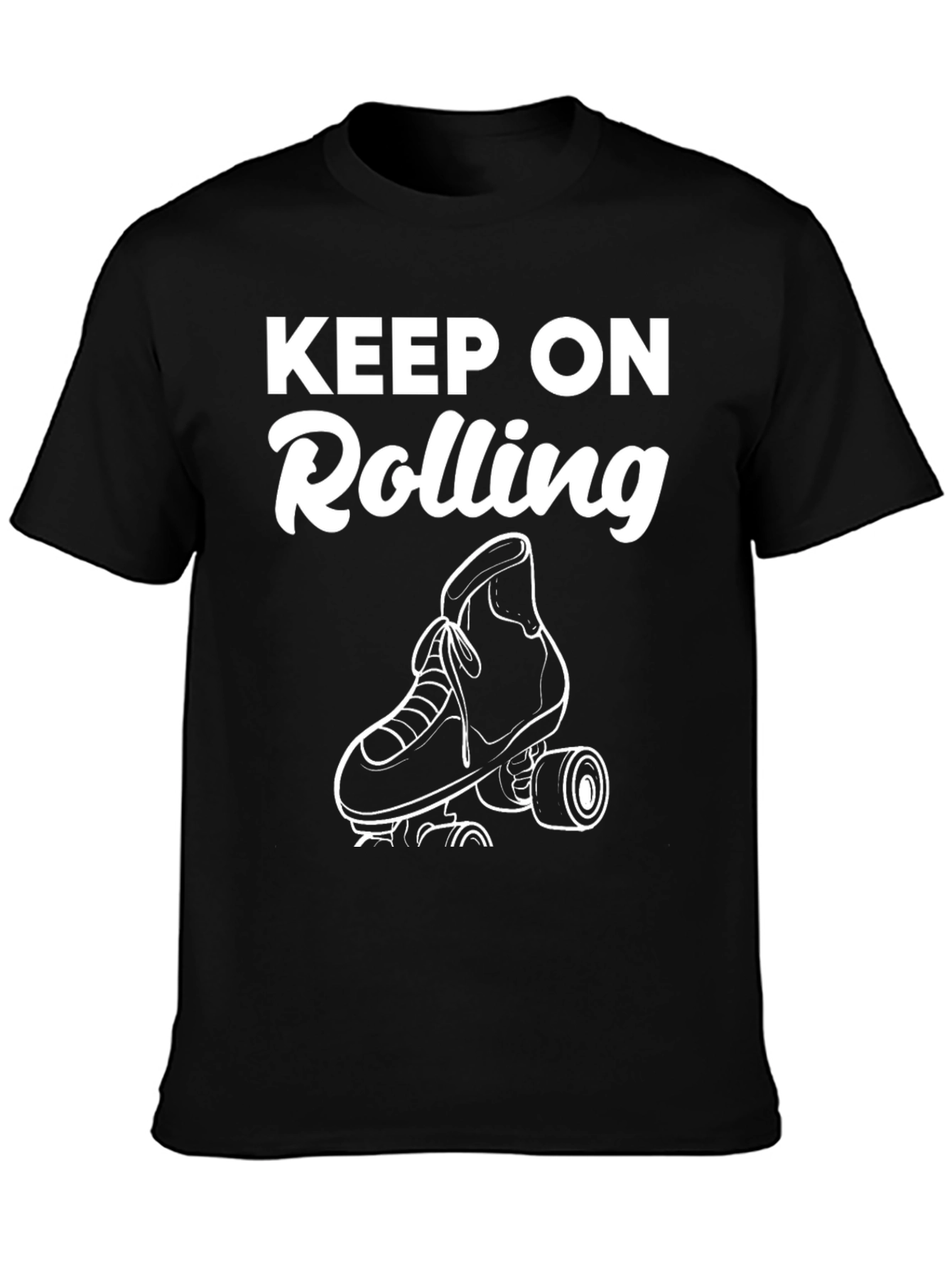 Keep On Rolling Graphic Tee - Black