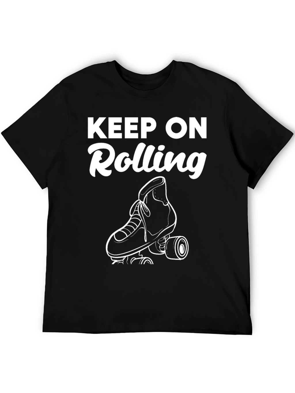 Keep On Rolling Graphic Tee - Black