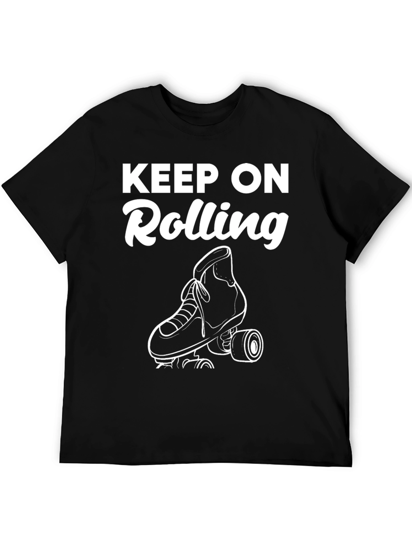 Keep On Rolling Graphic Tee - Black