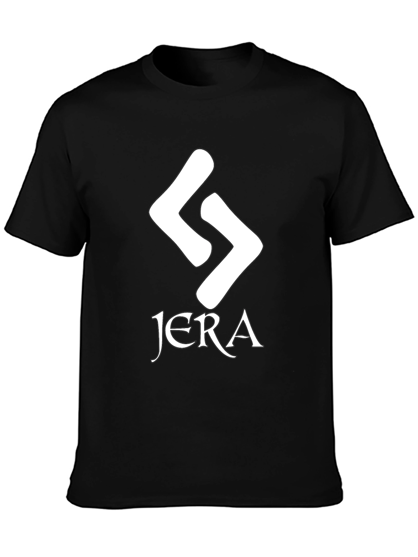 Jera Rune Graphic T-Shirt - Black Cotton Tee