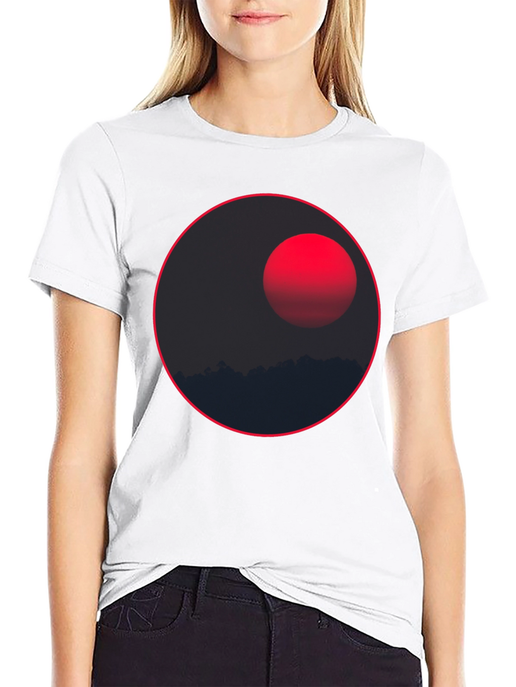 Eclipse Graphic Tee - Stylish Dark T-Shirt