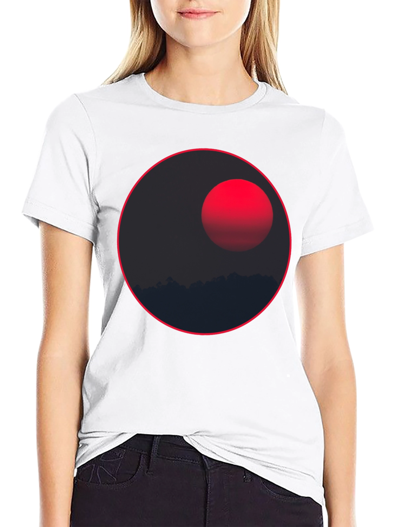 Eclipse Graphic Tee - Stylish Dark T-Shirt