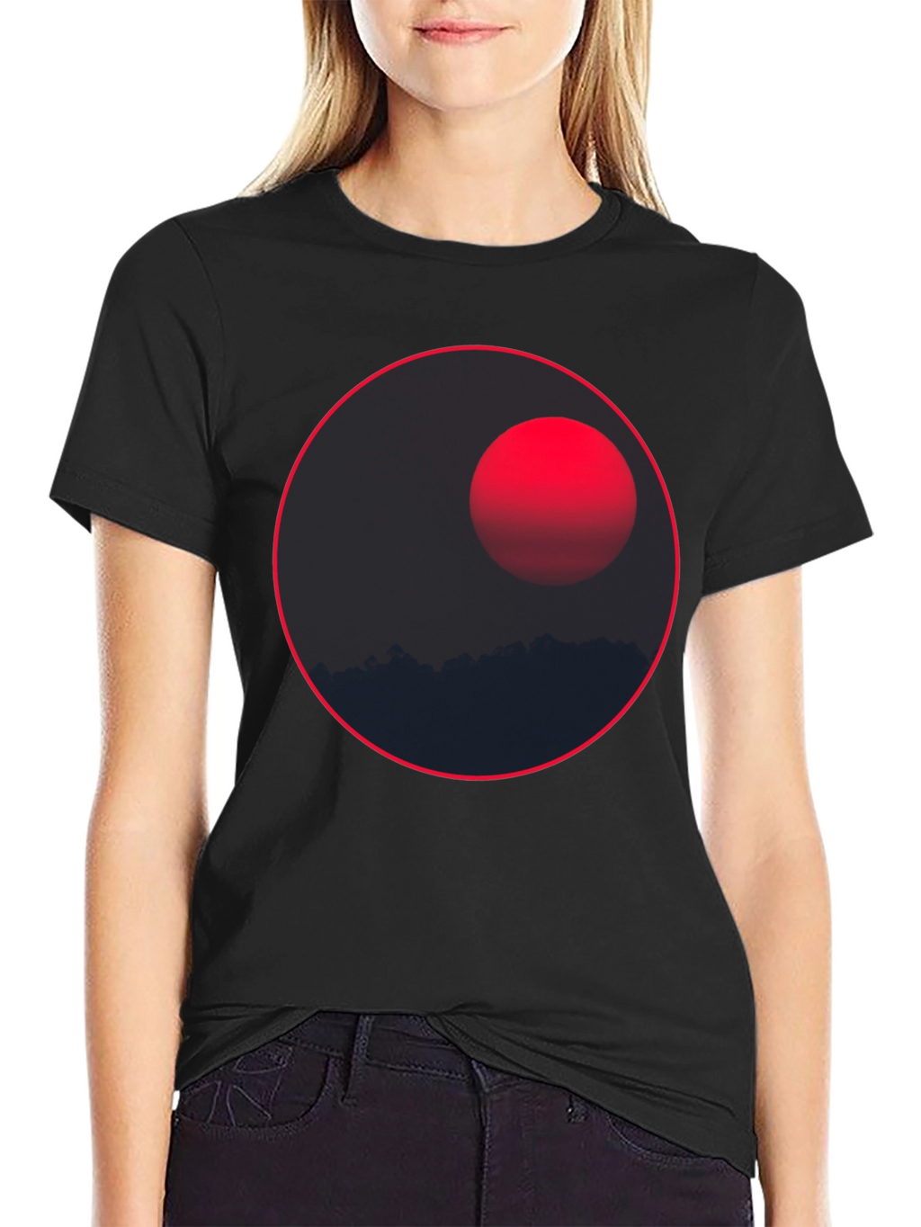 Eclipse Graphic Tee - Stylish Dark T-Shirt