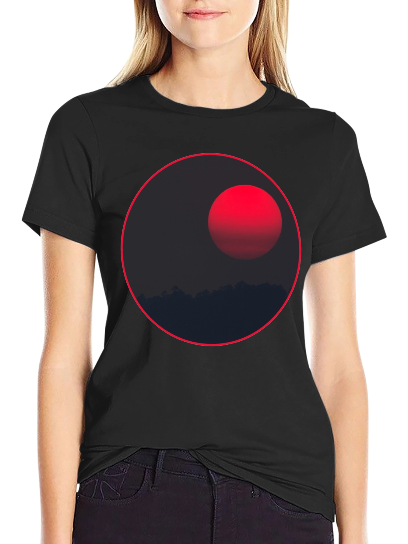 Eclipse Graphic Tee - Stylish Dark T-Shirt