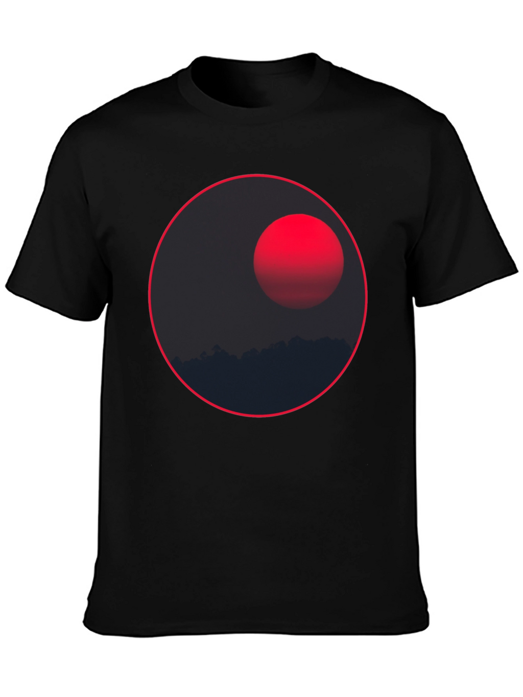 Eclipse Graphic Tee - Stylish Dark T-Shirt
