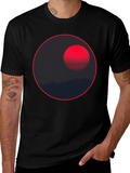 Eclipse Graphic Tee - Stylish Dark T-Shirt