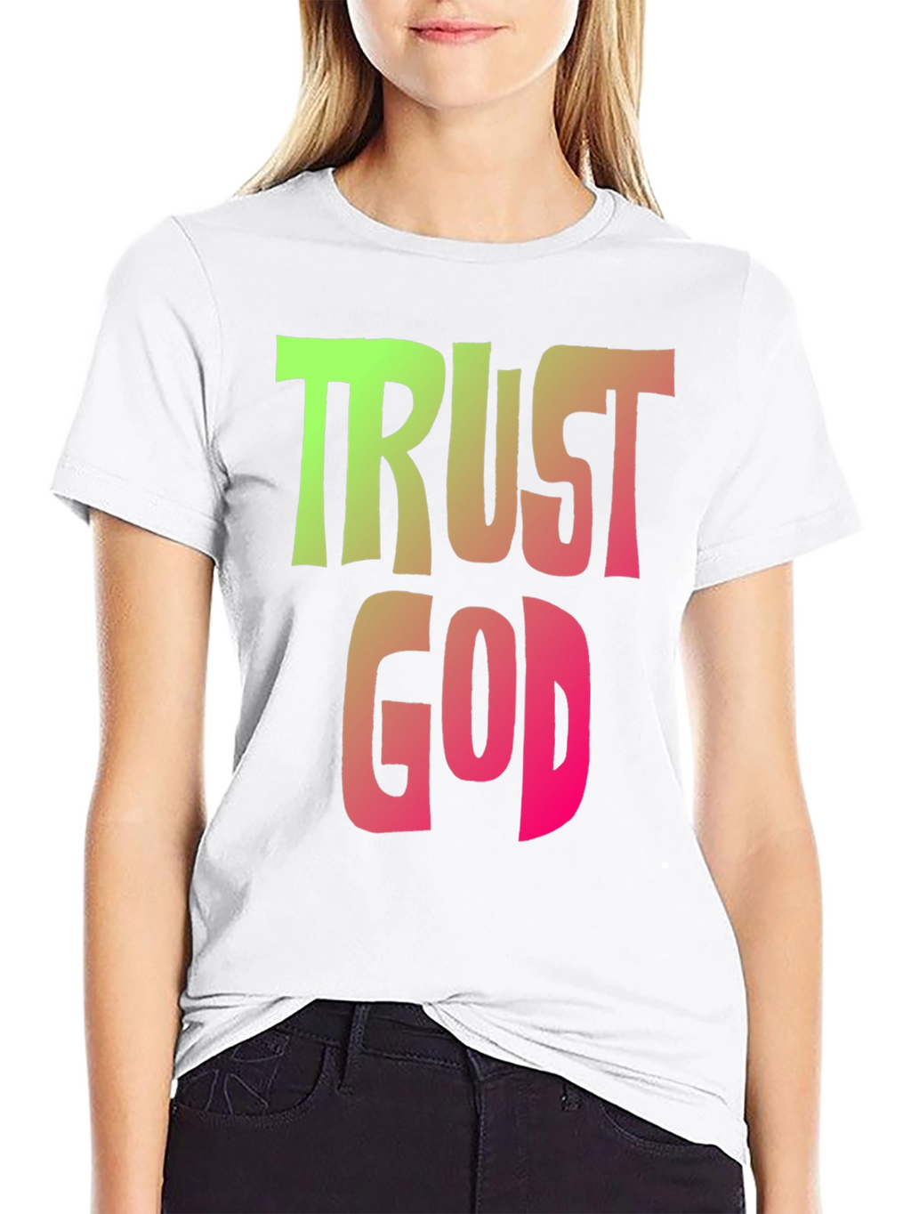 Trust God Graphic Tee - Trendy Religious T-Shirt