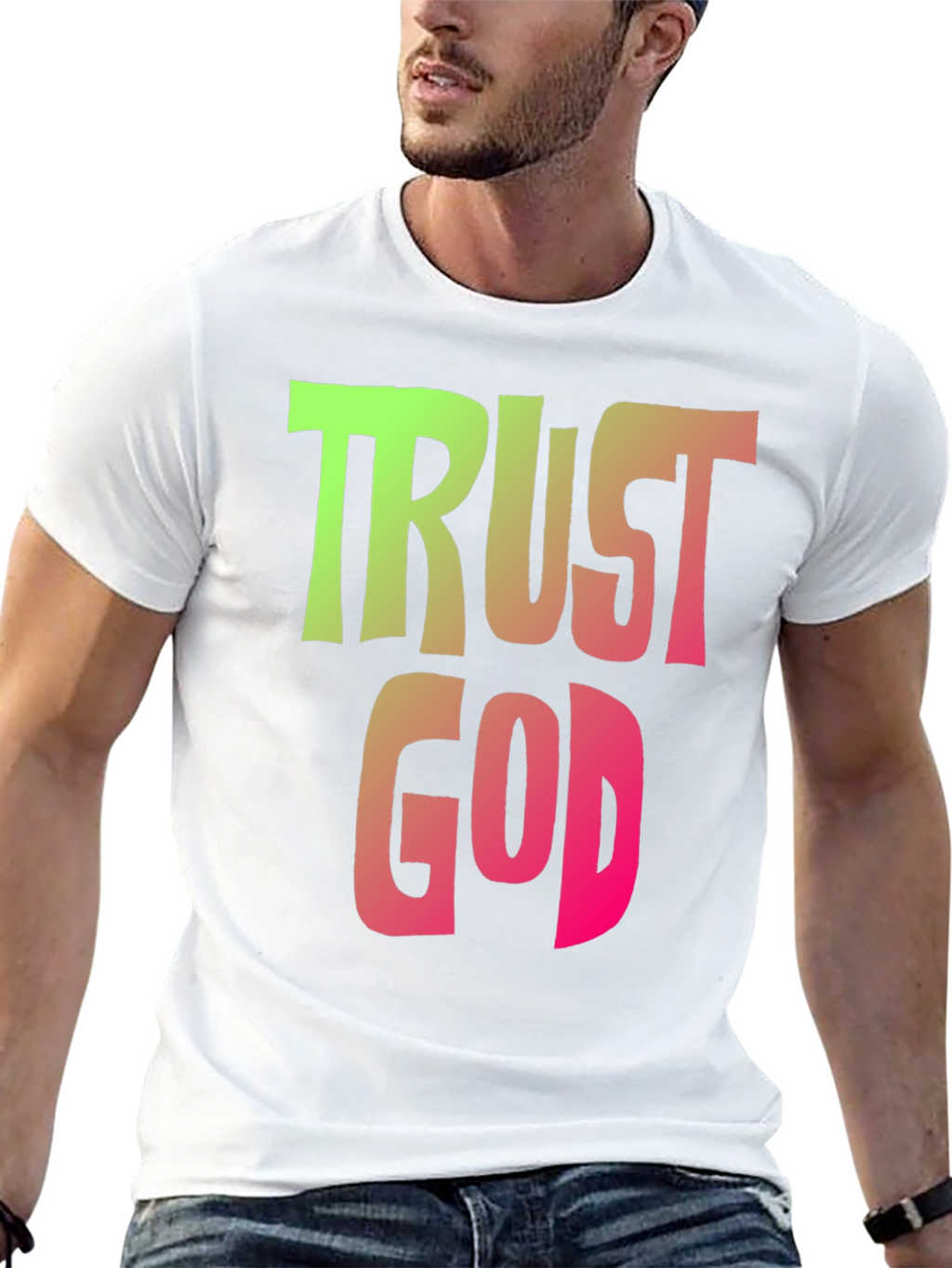 Trust God Graphic Tee - Trendy Religious T-Shirt