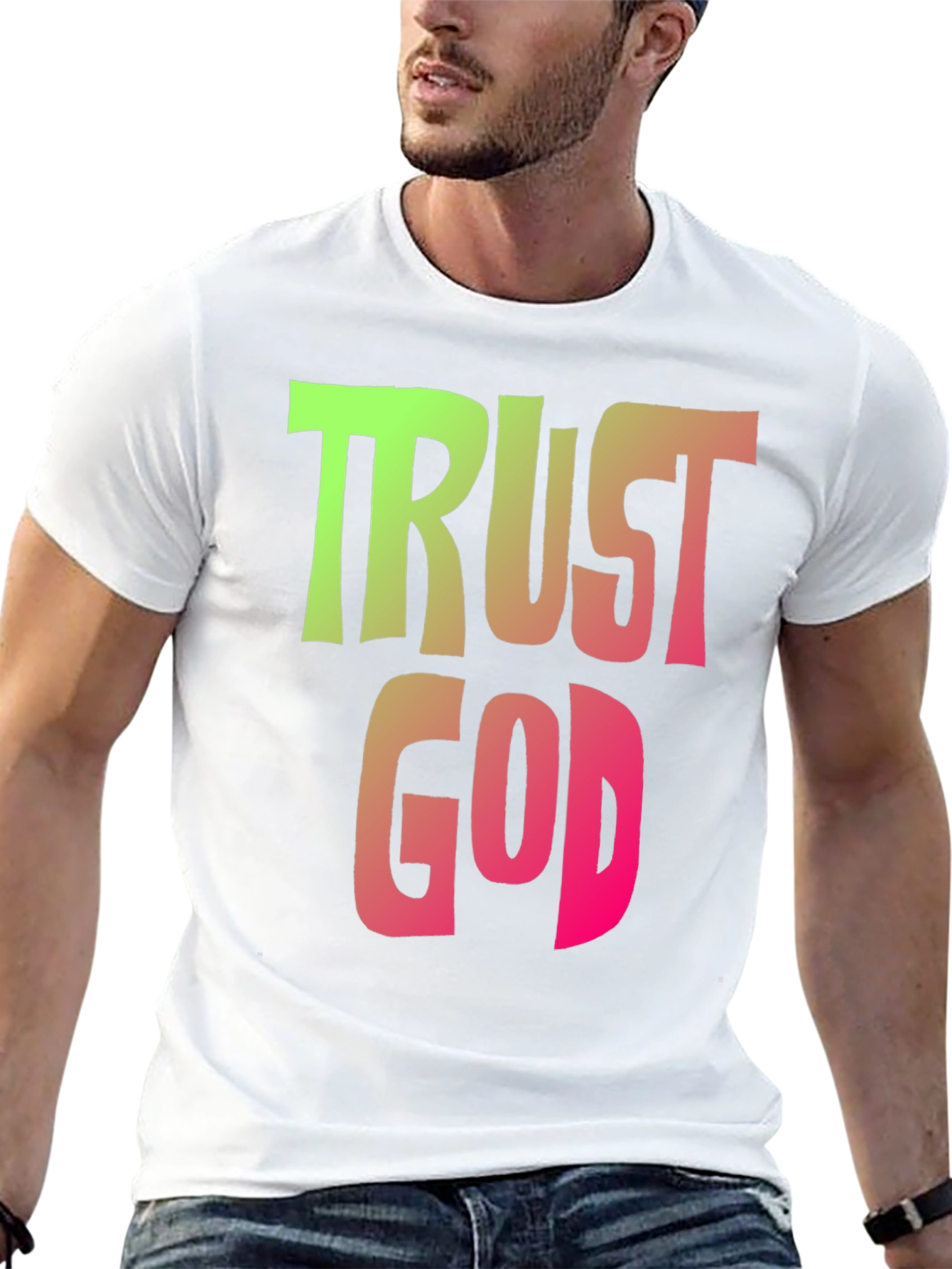 Trust God Graphic Tee - Trendy Religious T-Shirt