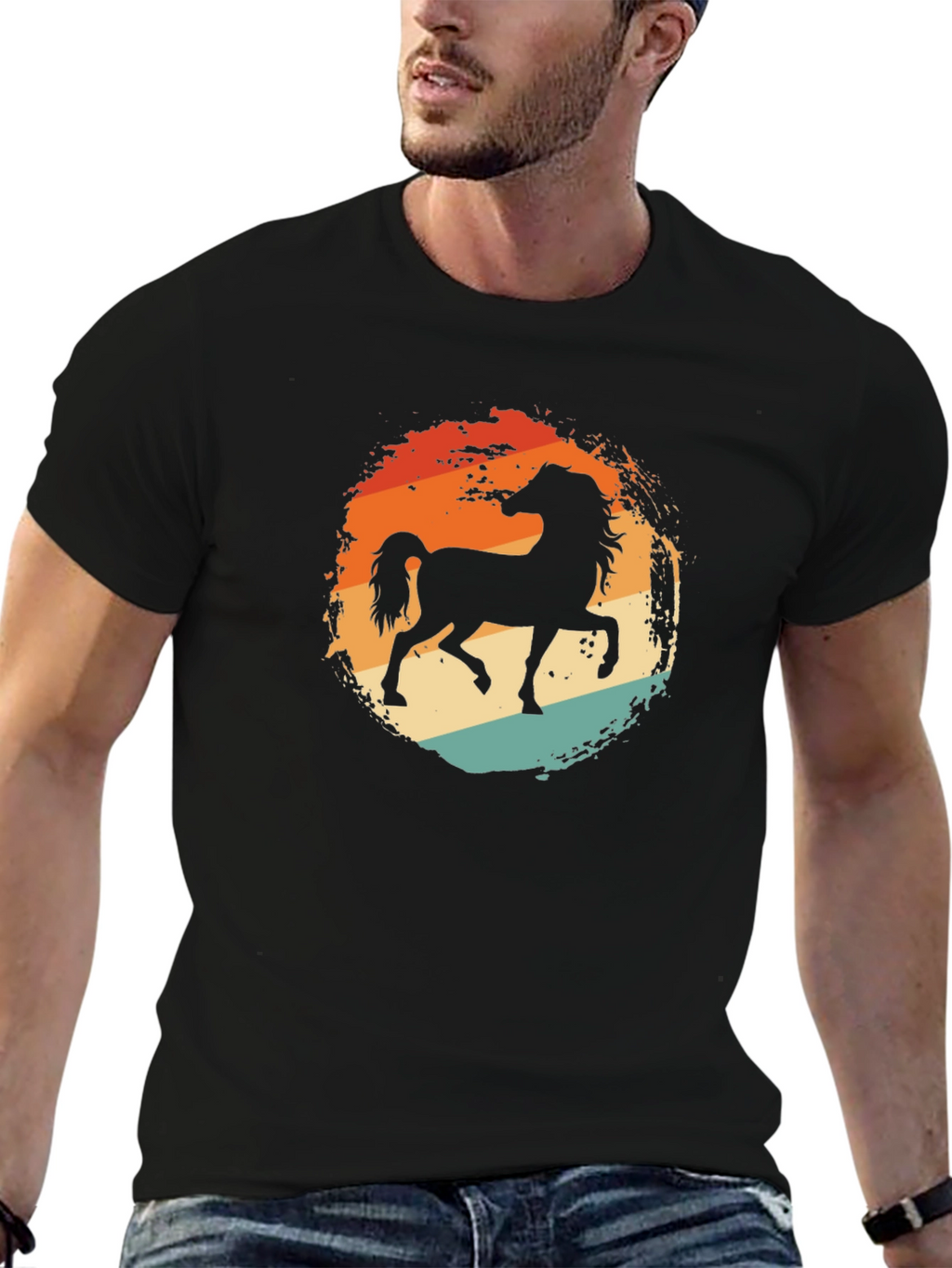 Retro Horse Silhouette T-Shirt