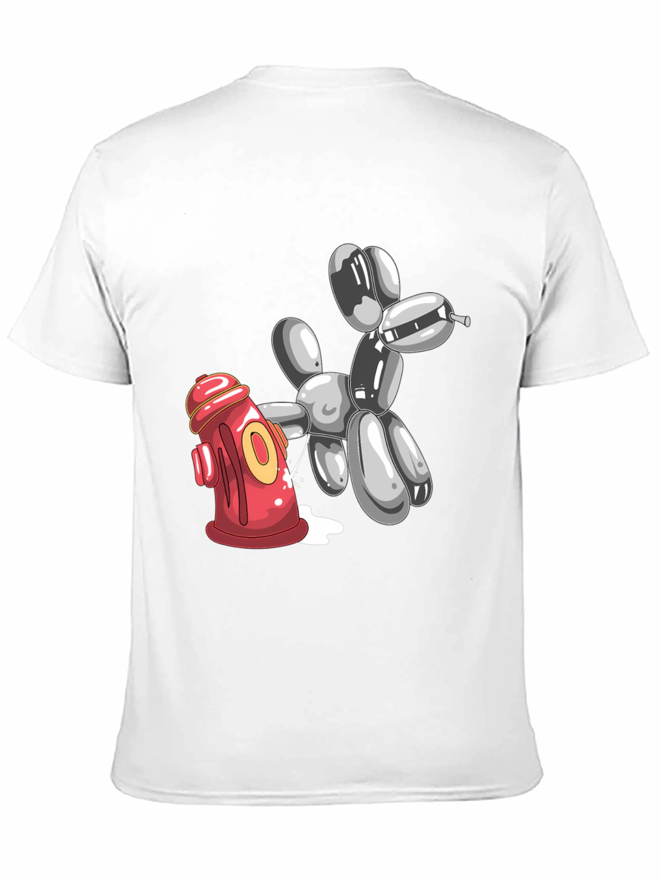 Balloon Dog Fire Hydrant Graphic Tee - Black