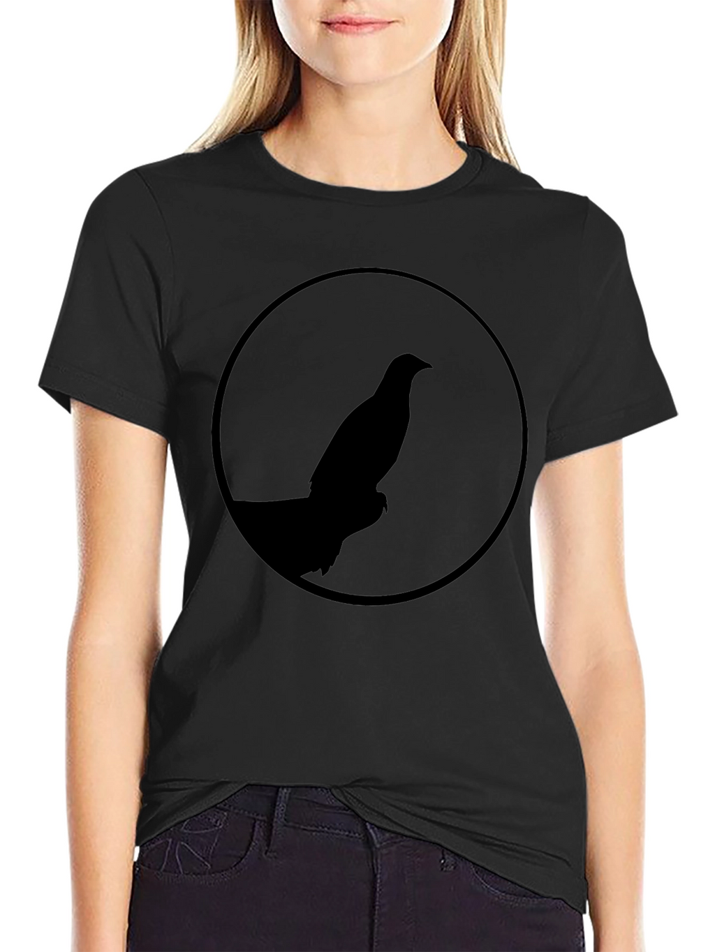 Black Bird Silhouette Tee - Mens Graphic T-Shirt