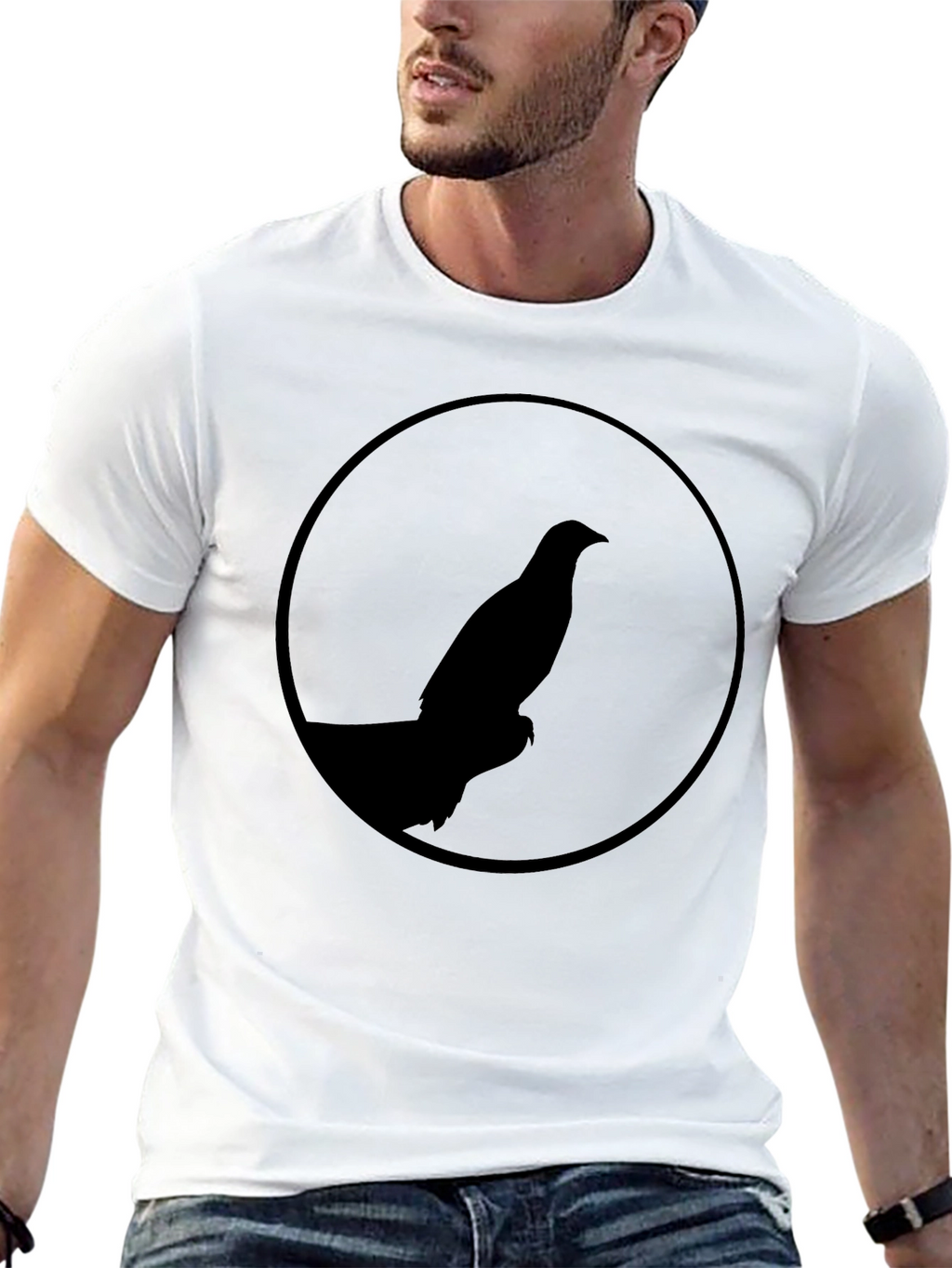 Black Bird Silhouette Tee - Mens Graphic T-Shirt