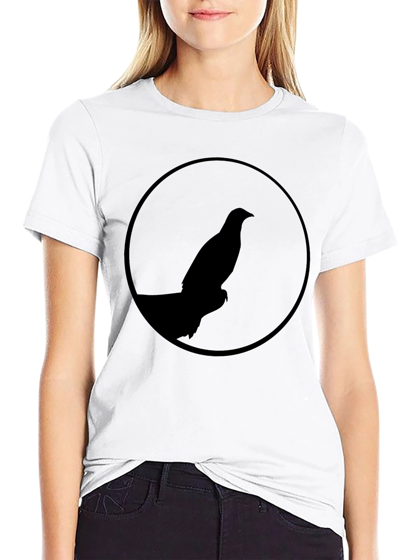 Black Bird Silhouette Tee - Mens Graphic T-Shirt