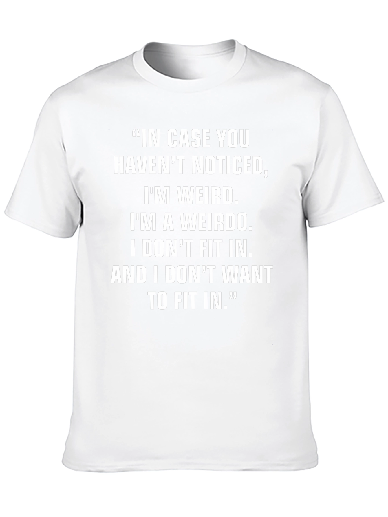 Weirdo Statement T-Shirt - Comfortable Fit