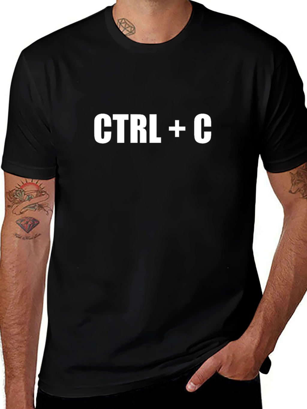 CTRL+C Black T-Shirt - Programmer Humor Tee