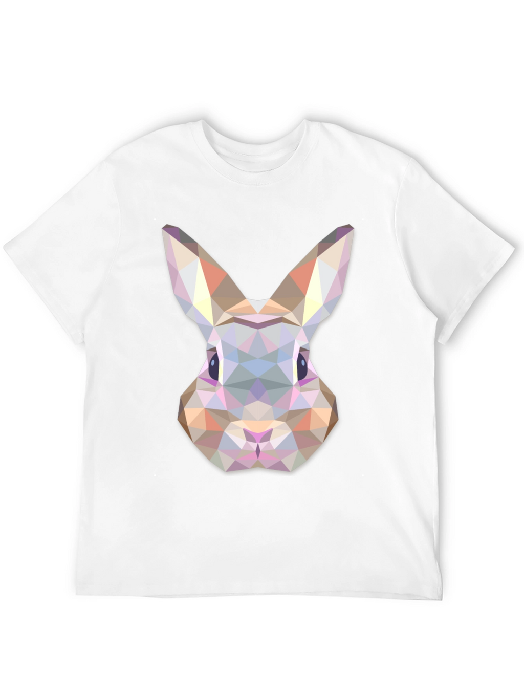 Geometric Rabbit T-Shirt - Modern Animal Tee