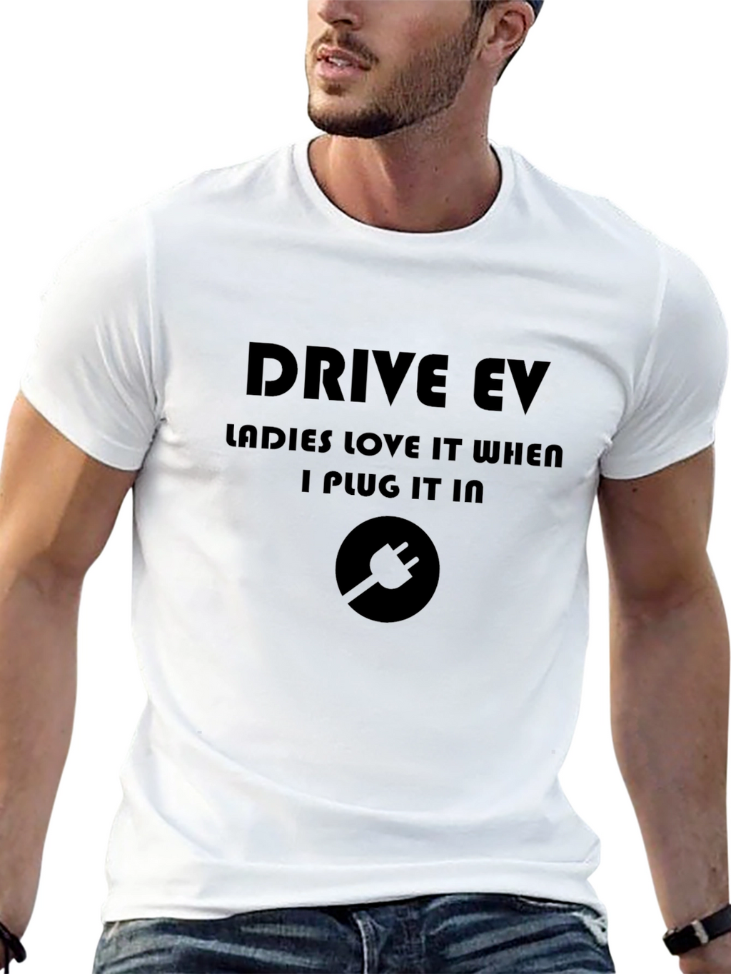 Drive EV Ladies Love It T-Shirt - Electric Vehicle