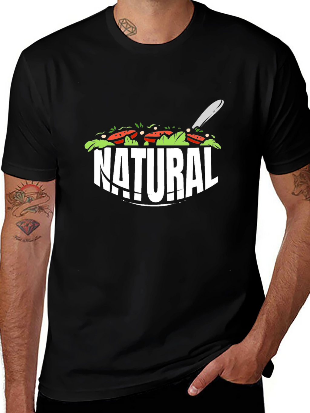 Natural Salad T-Shirt - Fresh & Fun Design