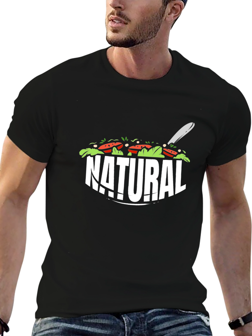 Natural Salad T-Shirt - Fresh & Fun Design