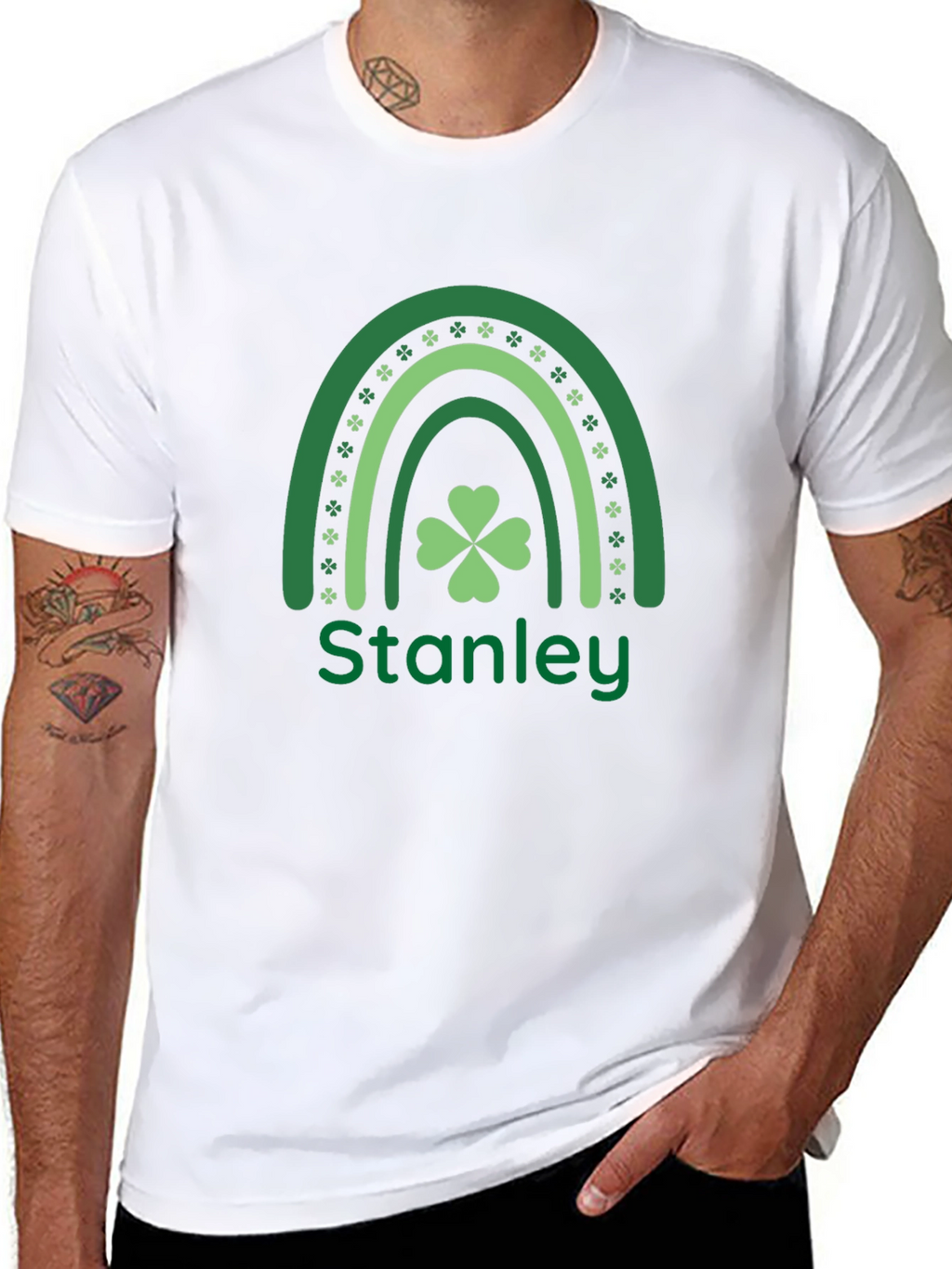 Stanley Shamrock Rainbow Graphic T-Shirt