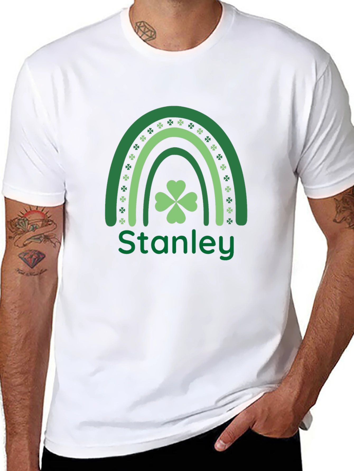 Stanley Shamrock Rainbow Graphic T-Shirt
