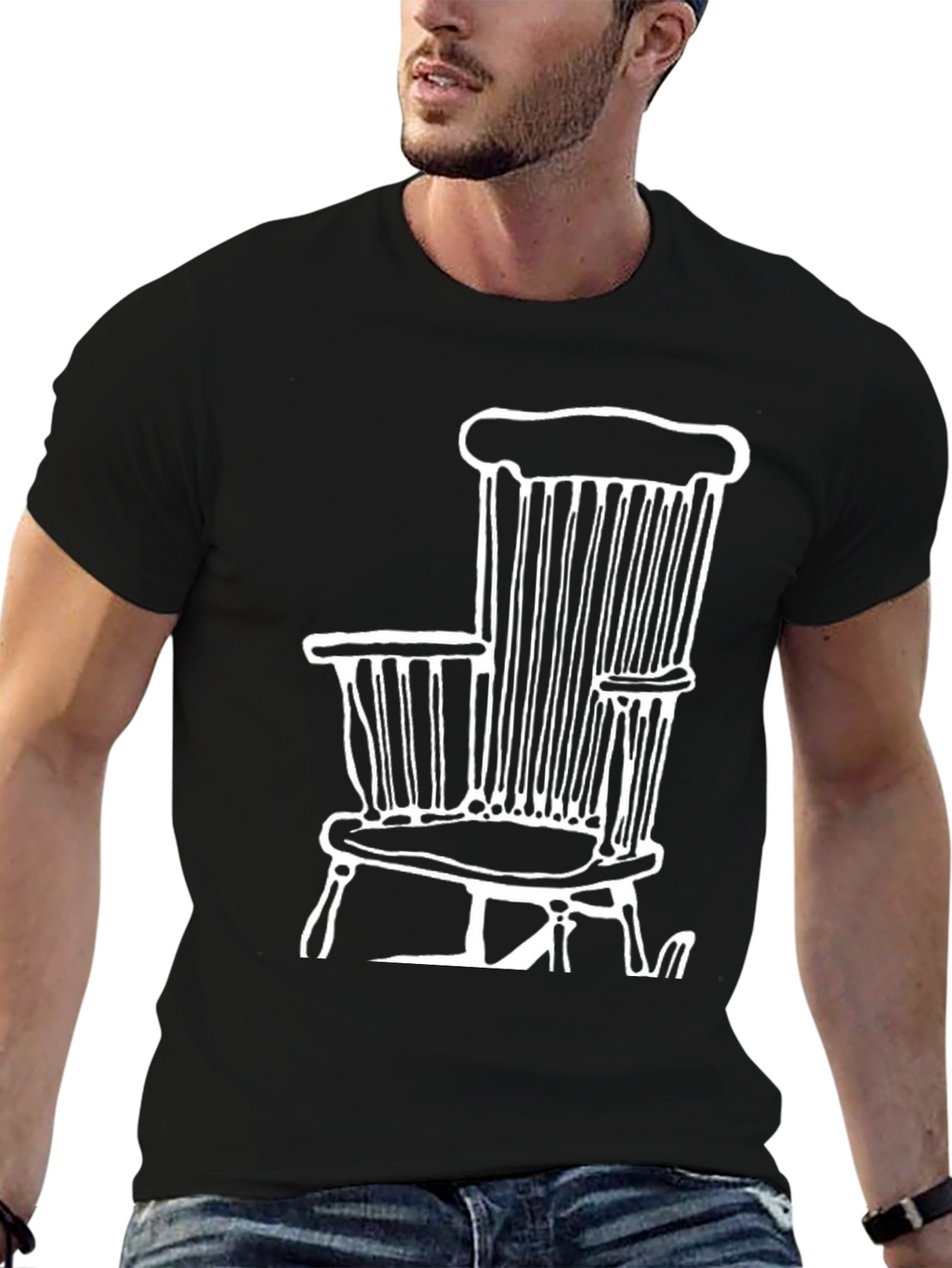 Chair Graphic Tee - Black Unisex T-Shirt