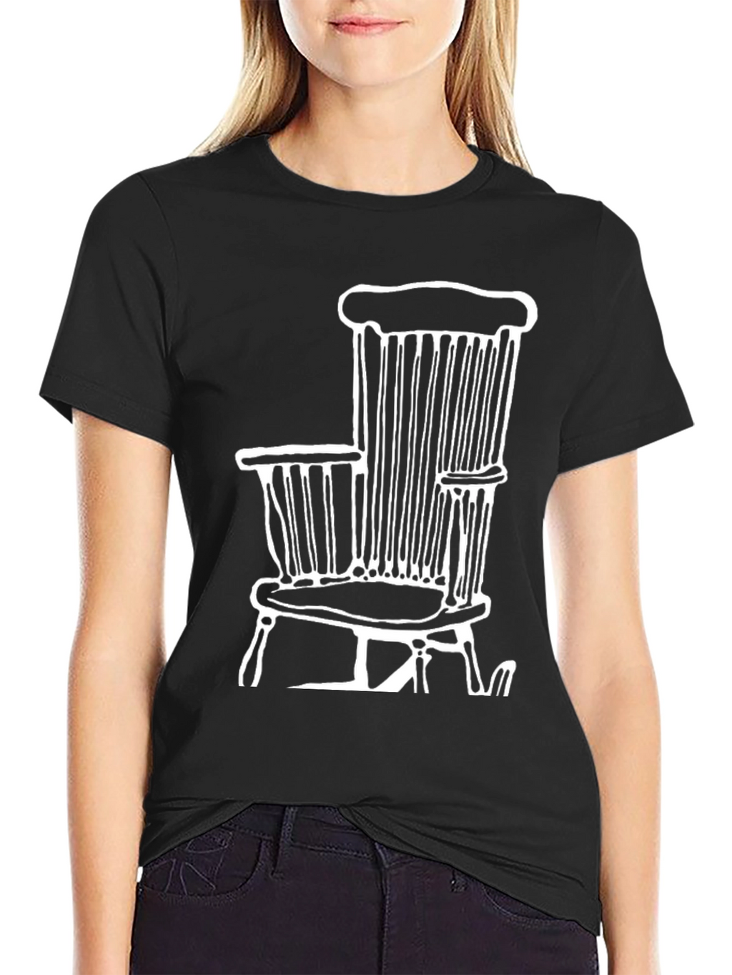 Chair Graphic Tee - Black Unisex T-Shirt