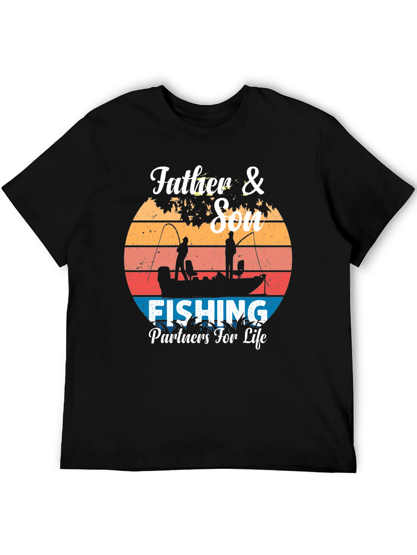 Father & Son Fishing Partners for Life Graphic Tee
