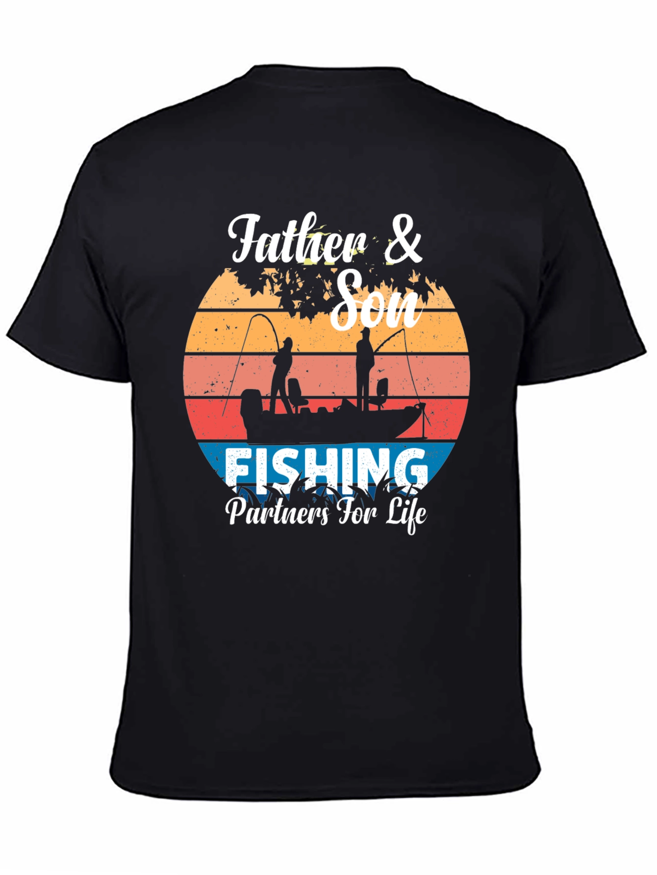 Father & Son Fishing Partners for Life Graphic Tee