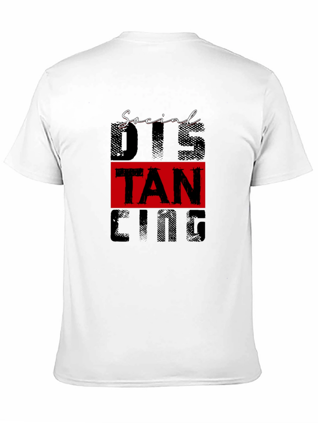 Social Distancing Graphic Tee Black