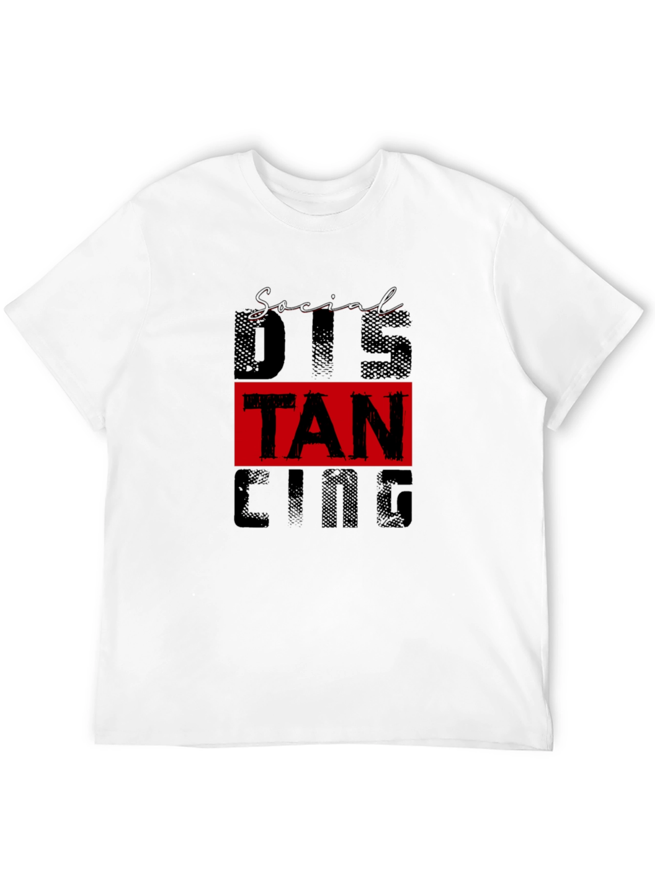Social Distancing Graphic Tee Black