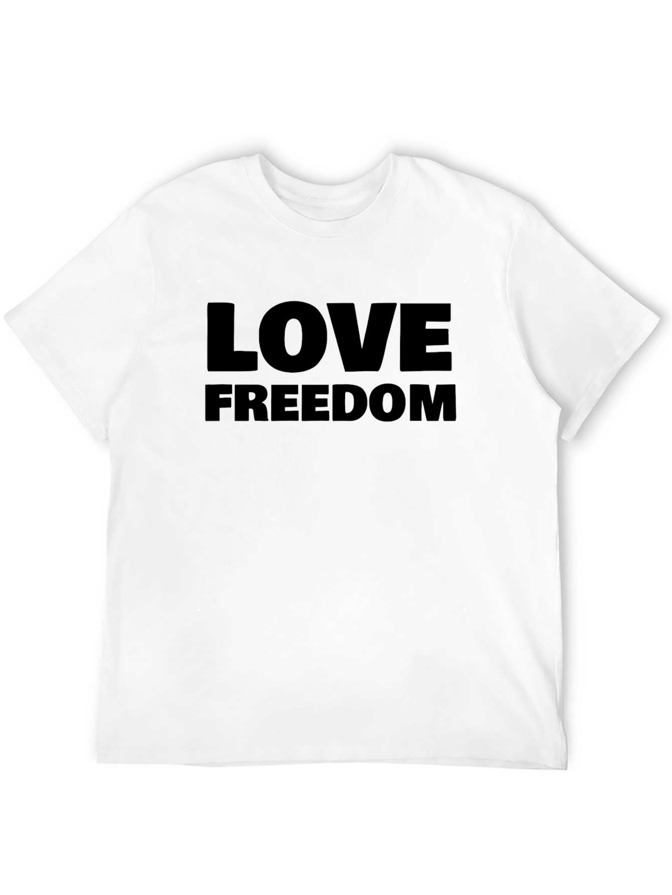 Love Freedom Black T-Shirt - Mens