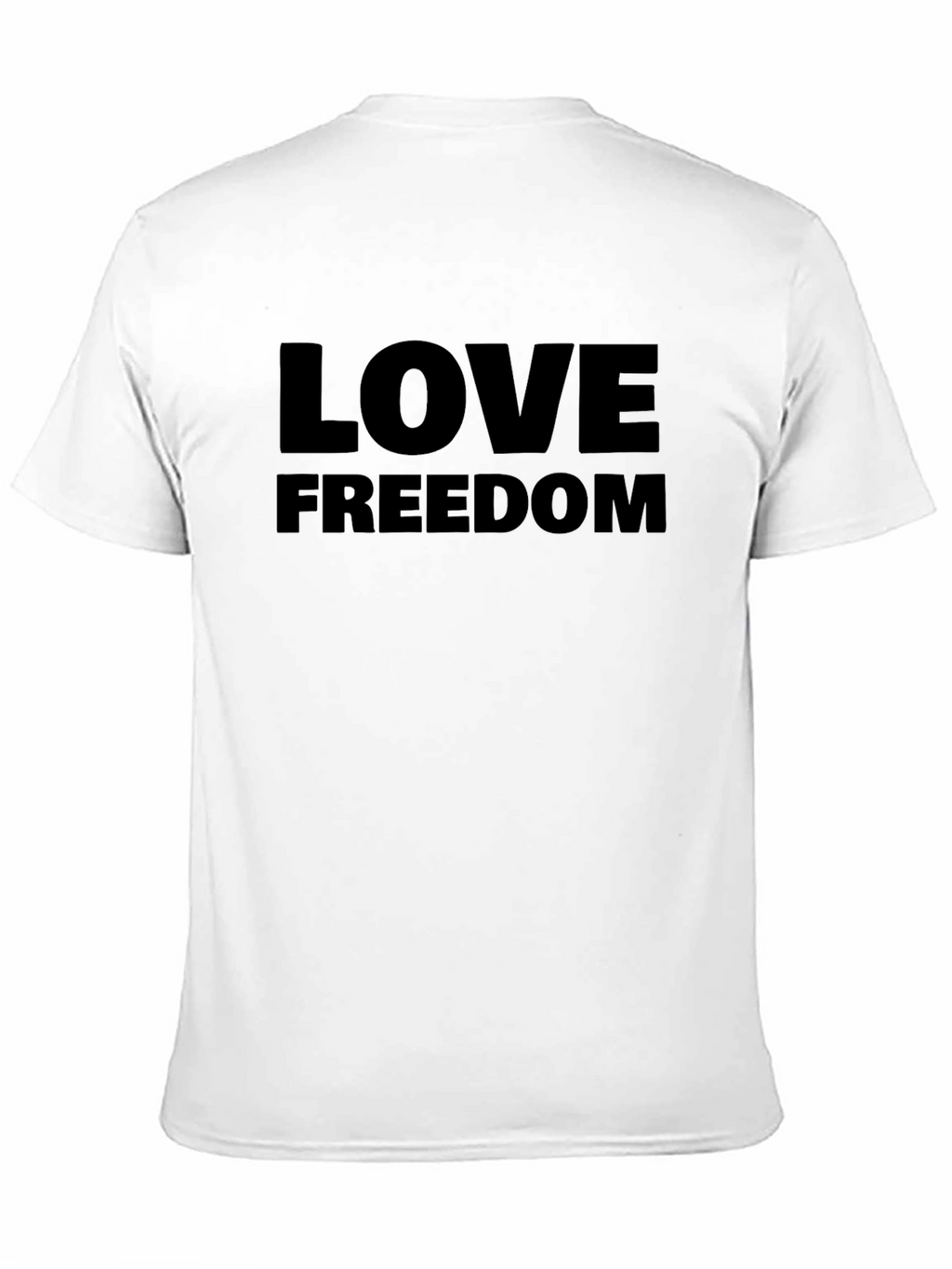 Love Freedom Black T-Shirt - Mens