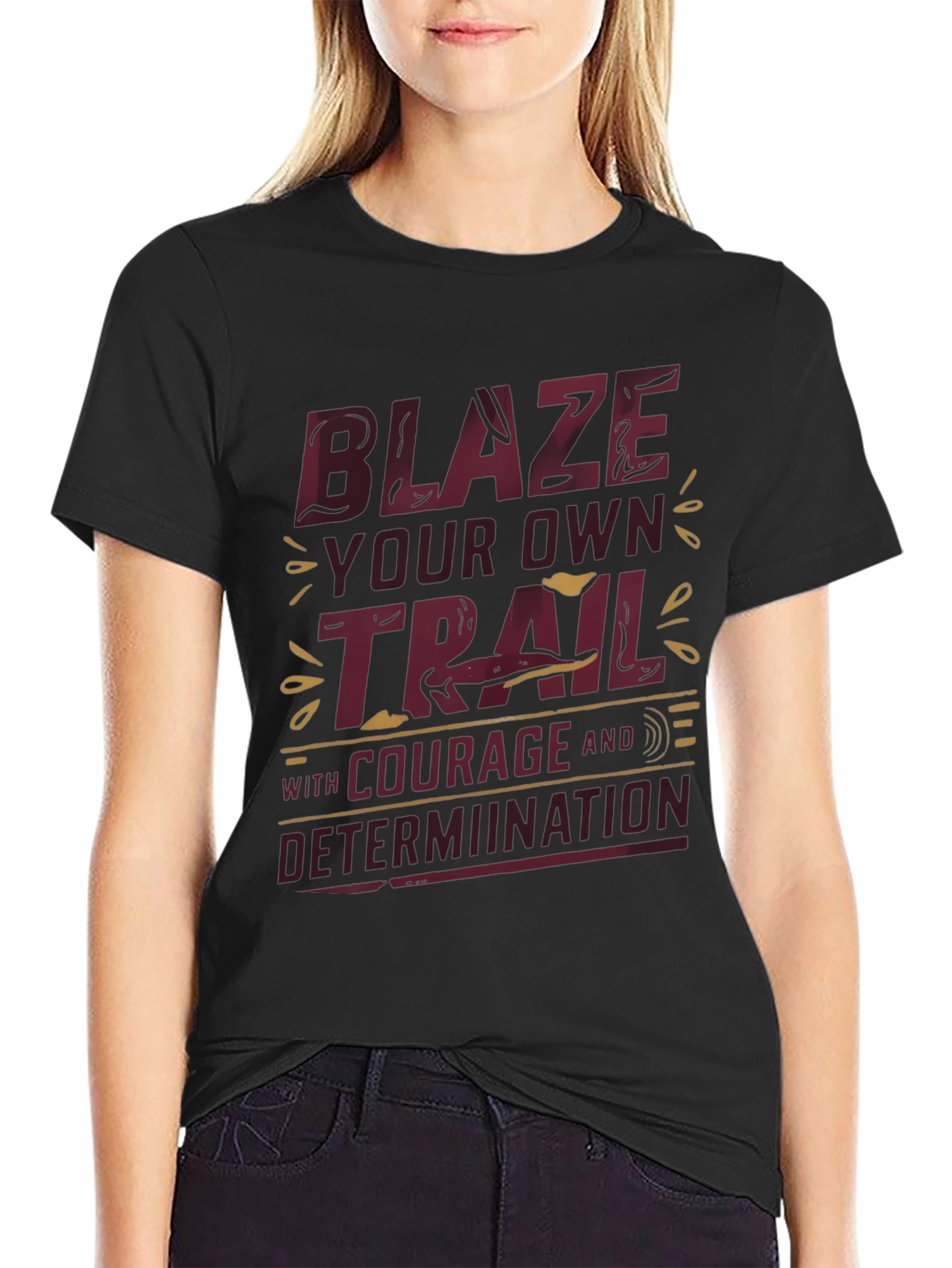 Blaze Your Own Trail Graphic Tee - Inspirational Design