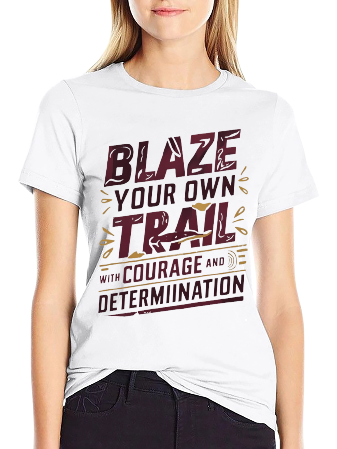 Blaze Your Own Trail Graphic Tee - Inspirational Design