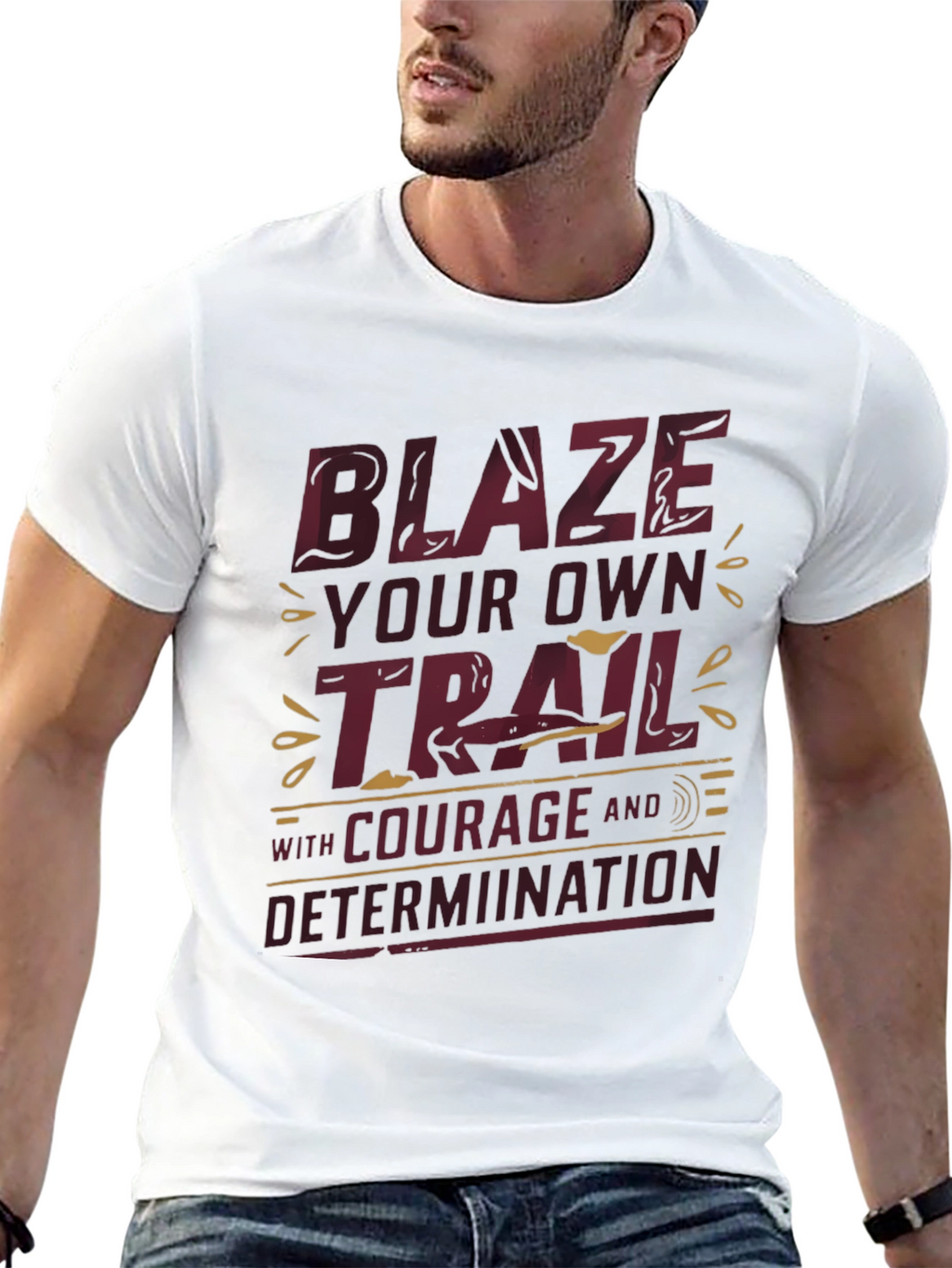 Blaze Your Own Trail Graphic Tee - Inspirational Design