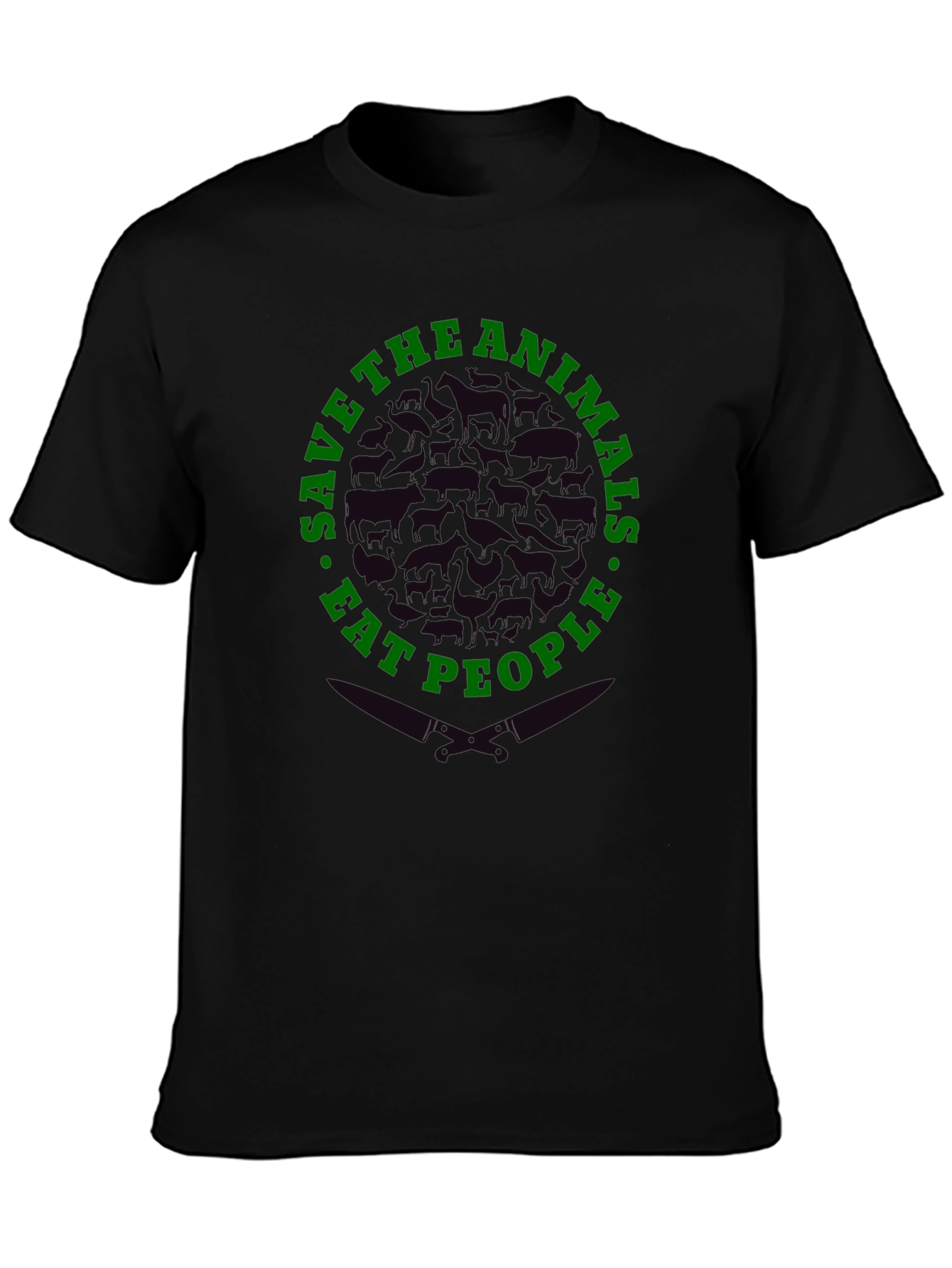 Save Animals Eat People Graphic T-Shirt
