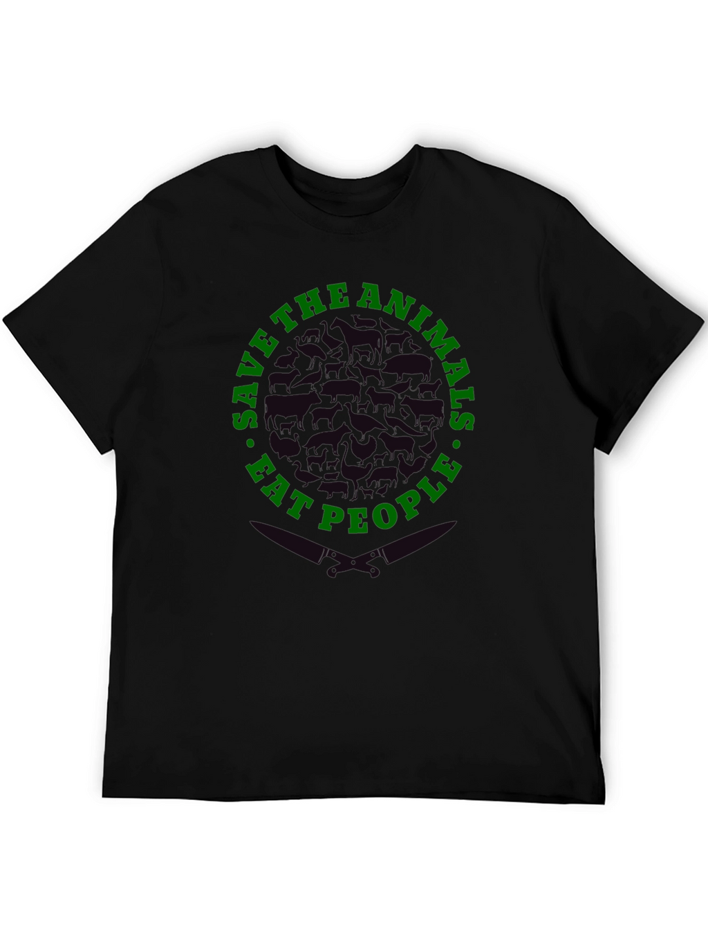 Save Animals Eat People Graphic T-Shirt