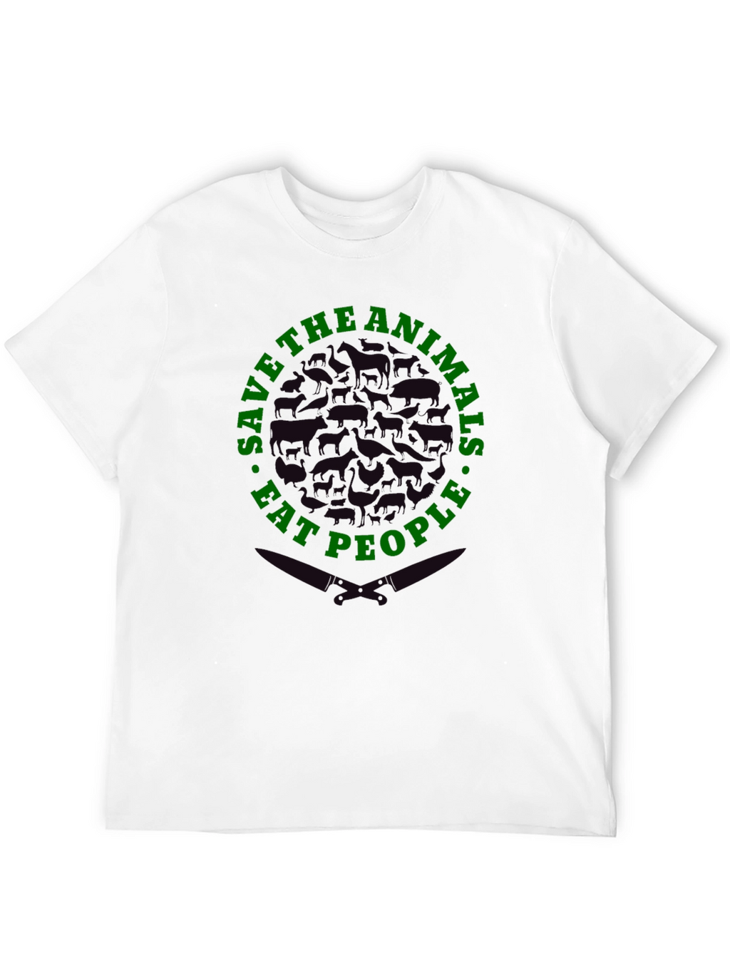 Save Animals Eat People Graphic T-Shirt