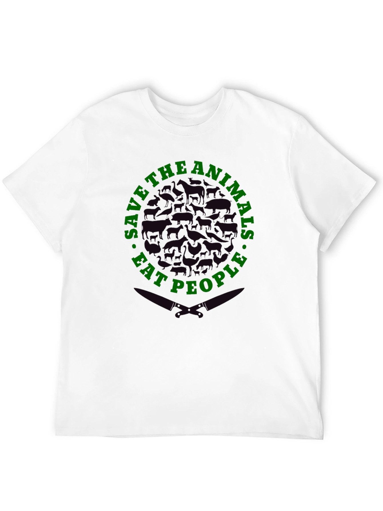 Save Animals Eat People Graphic T-Shirt