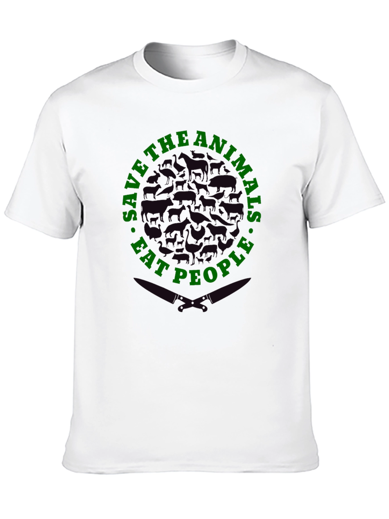 Save Animals Eat People Graphic T-Shirt