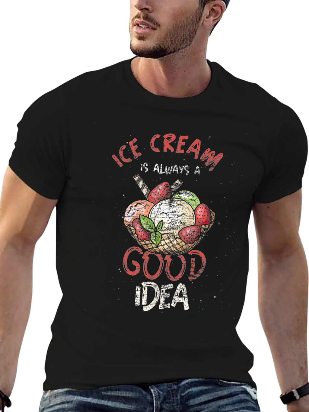 Ice Cream Good Idea Graphic Tee - Unisex