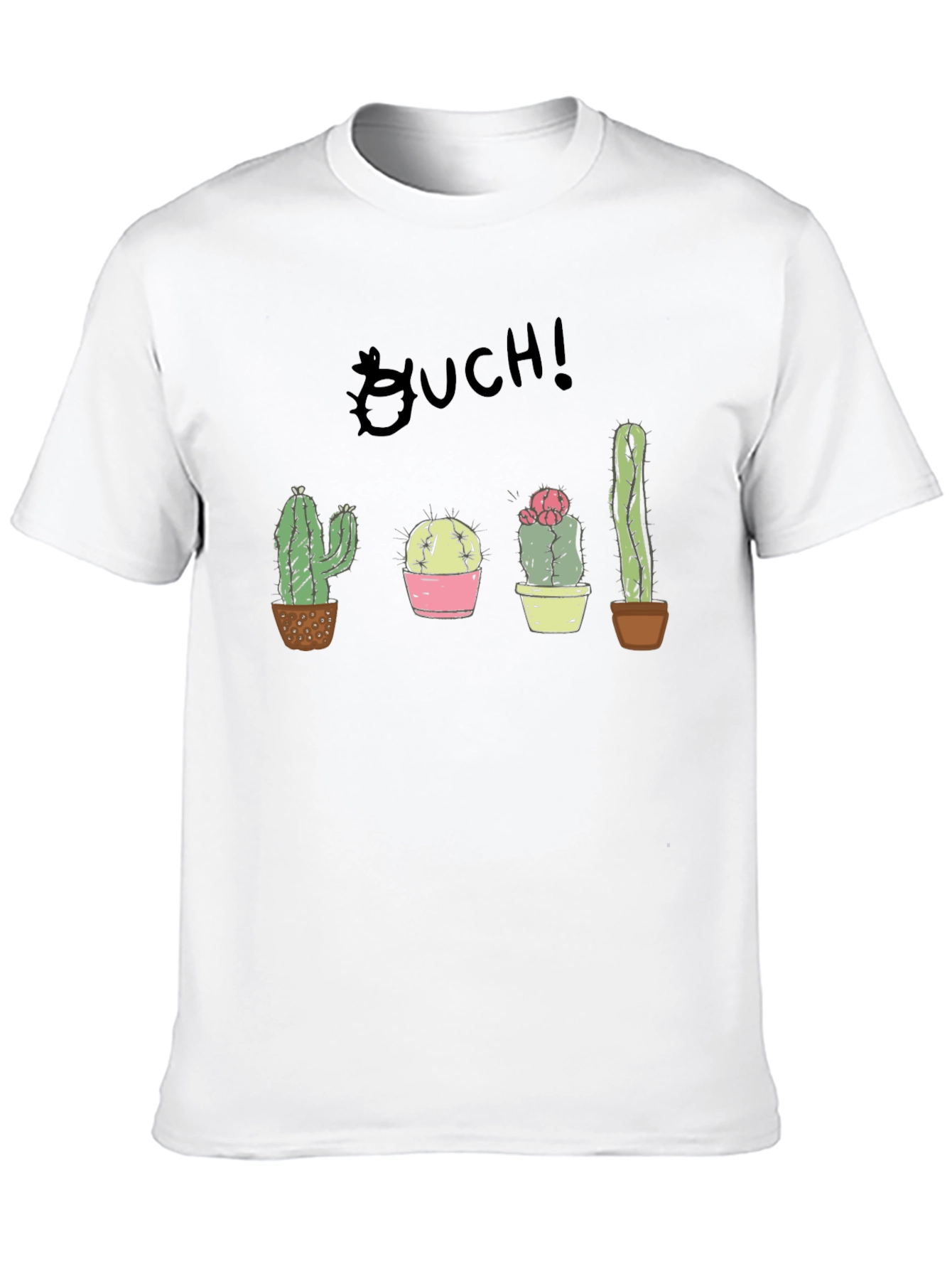 Ouch! Cactus Graphic Black T-Shirt