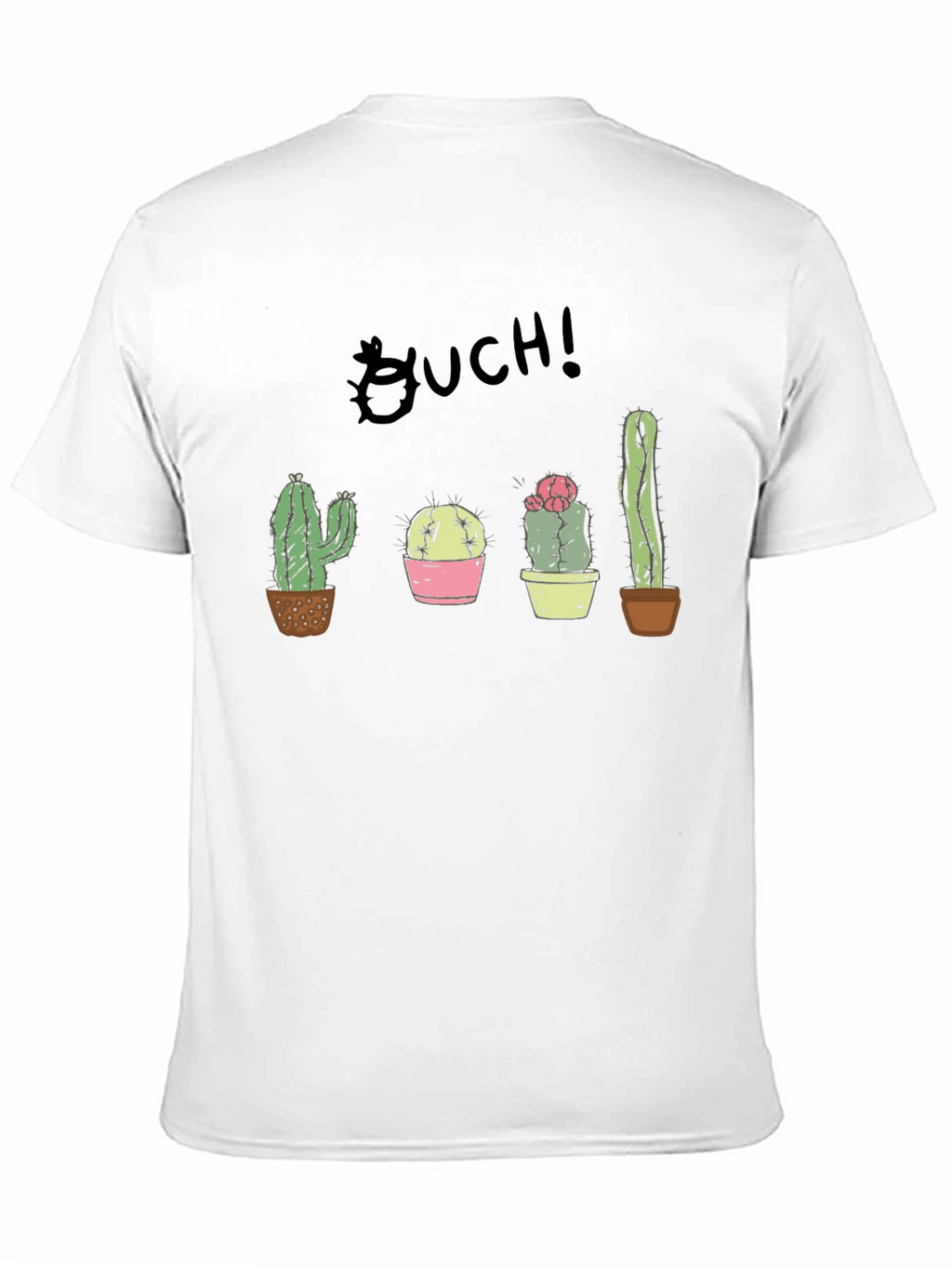 Ouch! Cactus Graphic Black T-Shirt