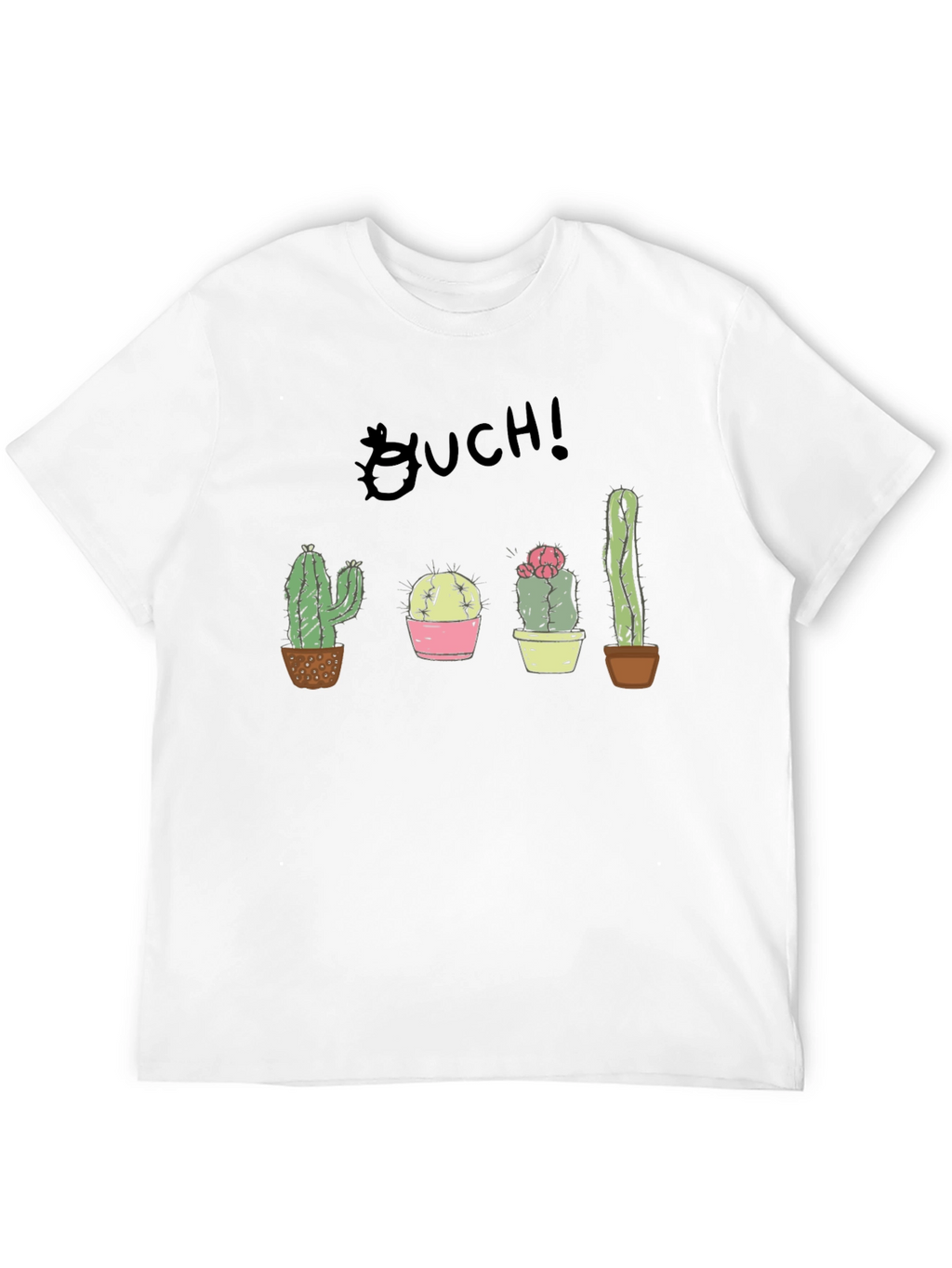Ouch! Cactus Graphic Black T-Shirt