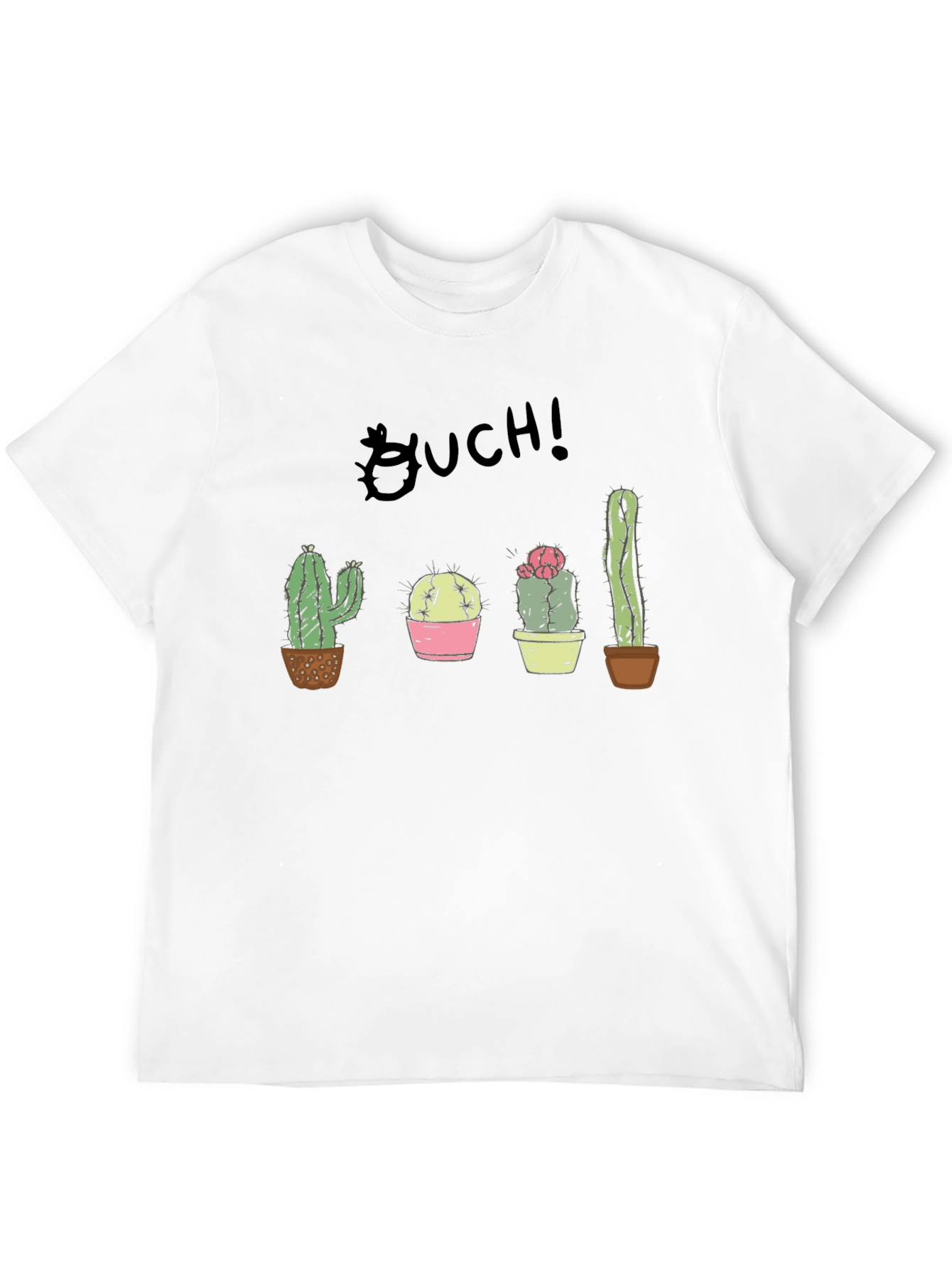 Ouch! Cactus Graphic Black T-Shirt